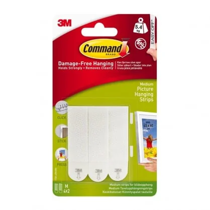 3M Command Picture Hanging Strips Medium