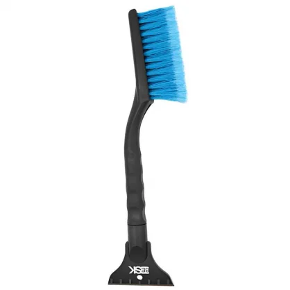Aksesuaras BESK Snow scraper with brush 40x9.8cm black/ blue