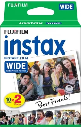 Aksesuaras Fujifilm INSTAX spalvota fotojuosta wide blizgi (20 nuotraukų)