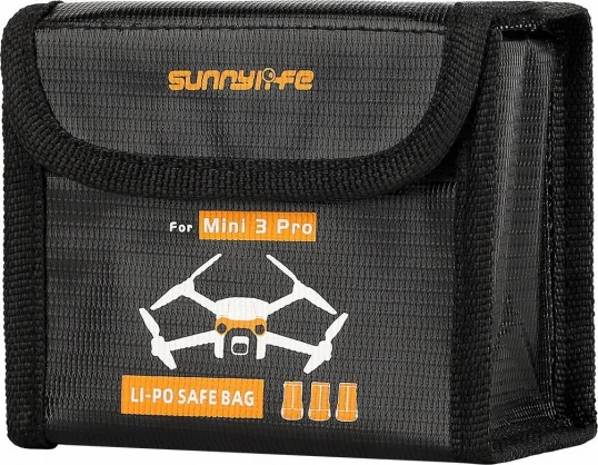 Aksesuaras Sunnylife „Li-Po Safe Bag“ 3x akumuliatoriams, skirta „DJI Mini 3 Pro MM3-DC3846“