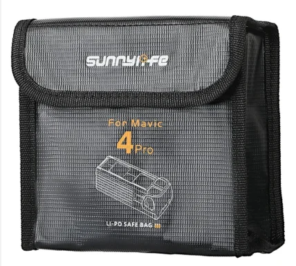 Aksesuaras Sunnylife Protective Battery Storage Bag 3 Black/ Grey