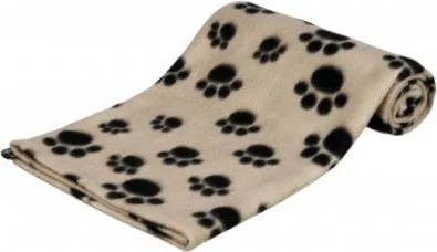Aksesuaras TRIXIE Trixie Blanket 100x70 cm beige with black paws