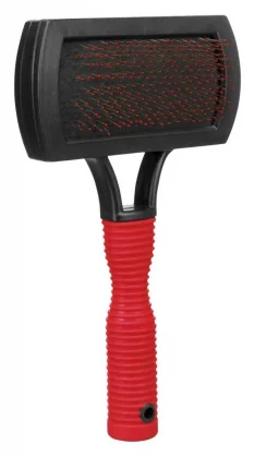 Aksesuaras TRIXIE Trixie soft brush with rubber handle 10 x 17 cm