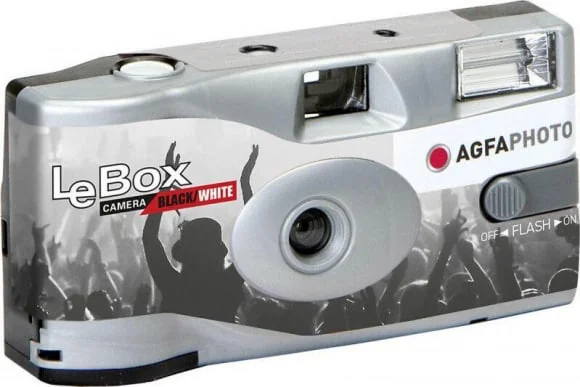 Analoginė kamera Agfaphoto LeBox Flash Black & White 400/ 36