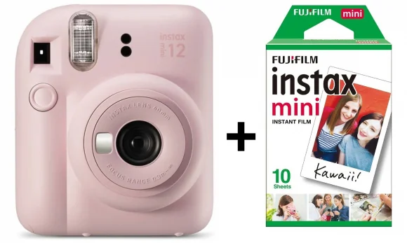 Analoginė kamera Fujifilm Instax Mini 12 Blossom Rožinis + 10 filmų