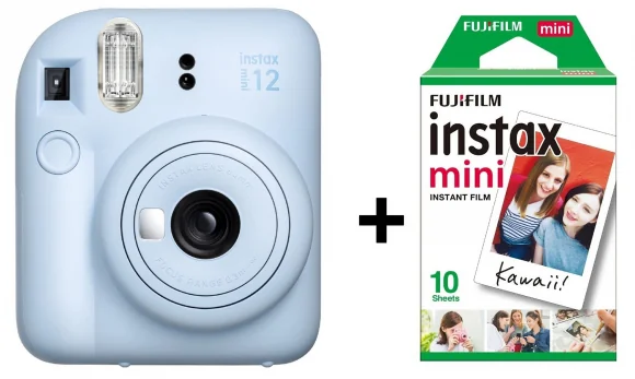 Analoginė kamera Fujifilm Instax Mini 12 Pastel Blue + 10 films