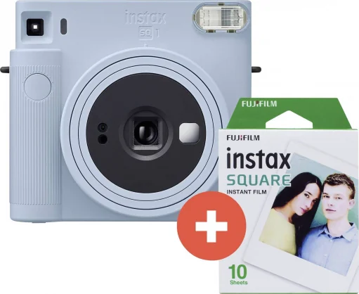 Analoginė kamera Fujifilm Instax Square SQ1 Glacier Blue + 10 nuotraukų