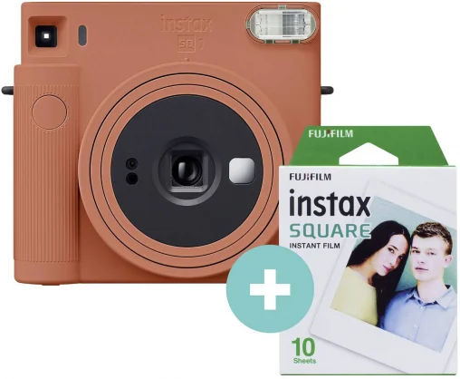 Analoginė kamera Fujifilm Instax Square SQ1 Terakotos oranžinė + 10 kadrų