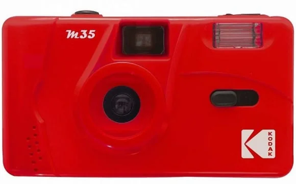 Analoginė kamera Kodak M35 Raudonas