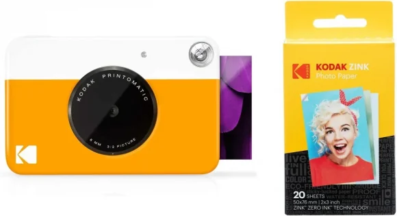 Analoginė kamera Kodak Printomatic Yellow + 20 Sheets