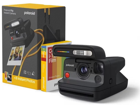 Analoginė kamera Polaroid Flip Black + Color Film Bundle (8 Photos)