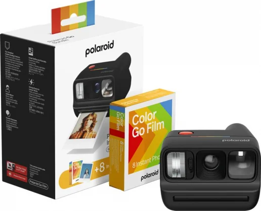 Analoginė kamera Polaroid Go Gen 3 Black + Color Film Bundle (8 Photos)