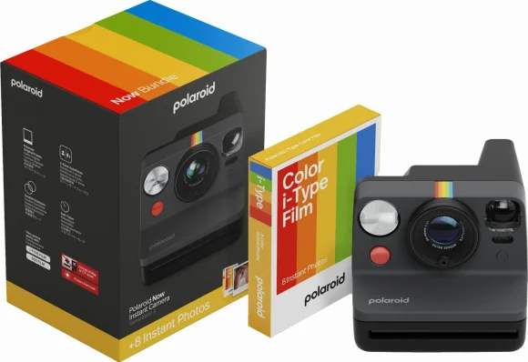 Analoginė kamera Polaroid Now Gen 3 Black bundle with Color Film (8 photos)