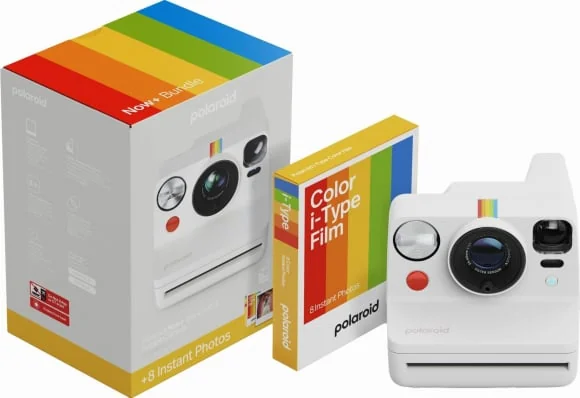 Analoginė kamera Polaroid Now+ Gen 3 White bundle with Color Film (8 photos)