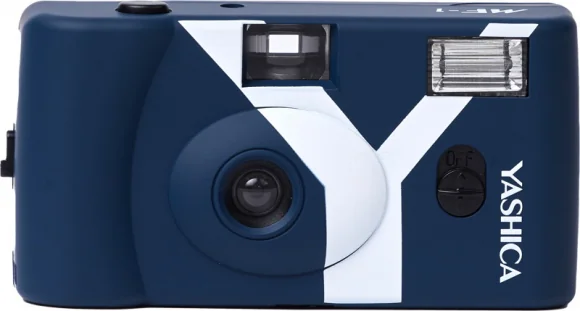 Analoginė kamera Yashica MF-1 Snapshot Art Camera Prussian Blue