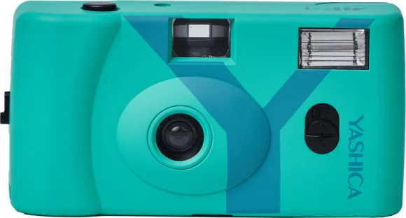Analoginė kamera Yashica MF-1 Snapshot Art Camera Turquoise