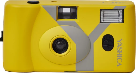 Analoginė kamera Yashica MF-1 Snapshot Art Camera Yellow