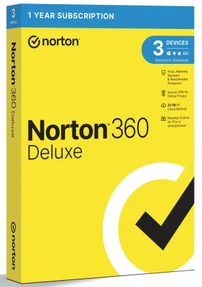 Antivirusinė programa NORTON 360 Deluxe Anti-Virus 3PC 1Y
