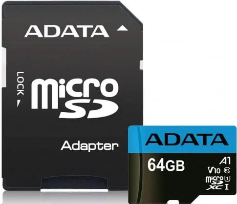 Atminties kortelė Adata SFADAMDG64U1C17/ 64GB Micro SDXC Сlass 10