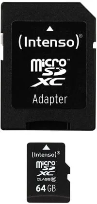Atminties kortelė Intenso 64GB MicroSDHC MicroSDXC 10 klasė 3413490