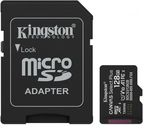 Atminties kortelė Kingston 128GB Canvas Select Plus microSDXC Class 10 UHS-I SDCS3/ 128GB