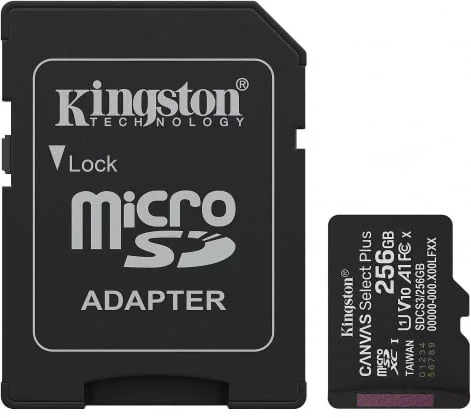 Atminties kortelė Kingston 256GB Canvas Select Plus microSDXC Class 10 UHS-I SDCS3/ 256GB