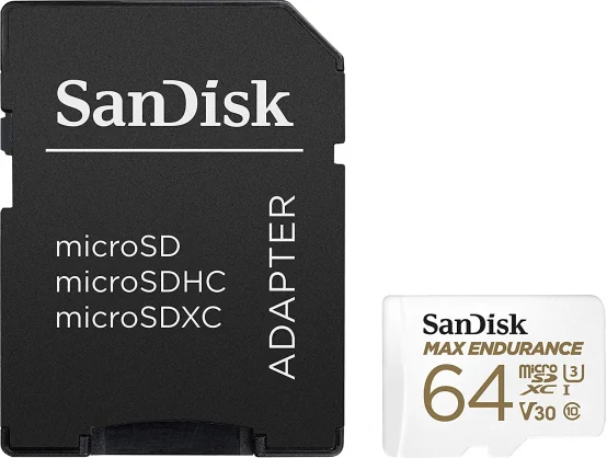 Atminties kortelė Sandisk 64GB Max Endurance microSDXC UHS-III