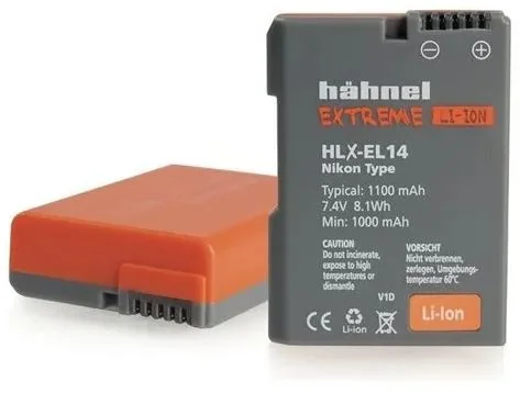 Baterija Hähnel Atsarginė baterija Nikon HLX-EL14 / EN-EL14