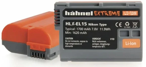 Baterija Hähnel Atsarginė baterija „Nikon HLX-EL15HP“
