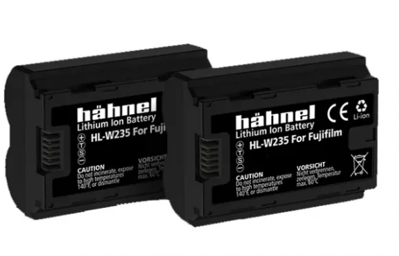 Baterija Hähnel HL-W235 / NP-W235 atsarginės baterijos, dvigubas rinkinys