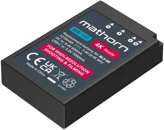 Baterija Mathorn Replacement Battery MB-141 Olympus BLS-50