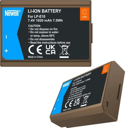 Baterija Newell Replacement battery Canon LP-E10 USB-C