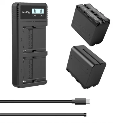 Baterija SmallRig 3823 NP-F970 baterijos ir įkroviklio rinkinys