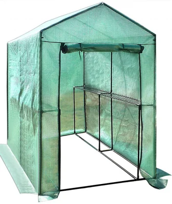 BESK Greenhouse with shelves 155x140x200cm