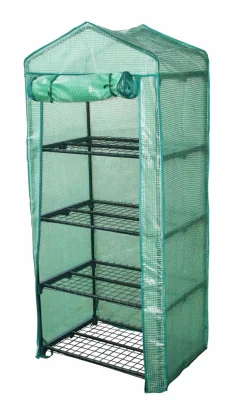 BESK Greenhouse with shelves 69x49x160cm