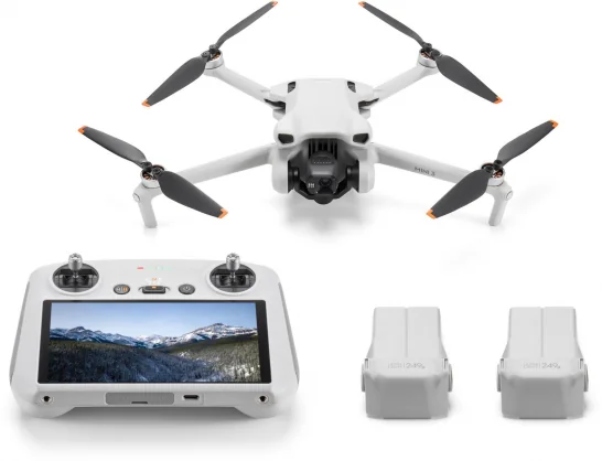 Dronas DJI Mini 3 Fly More Combo (DJI RC)
