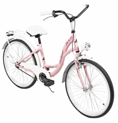 Dviratis Azimut Julie 24" 2023 Pink/ White