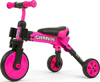 Dviratis Milly Mally Milly Mally Tricycle Tricycle 2-in-1 Grande Pink