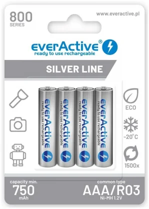 Elementai Everactive EVHRL03-800 Silver Line Ni-MH R03 / AAA 800mAh