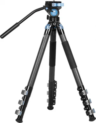 Fotoaparato stovas Sirui Carbon Fiber Tripod Kit with VideoHead L-324F + VA-5X