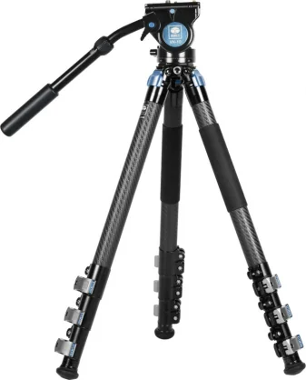 Fotoaparato stovas Sirui Carbon Fiber Tripod Kit with VideoHead L-324F + VH-10
