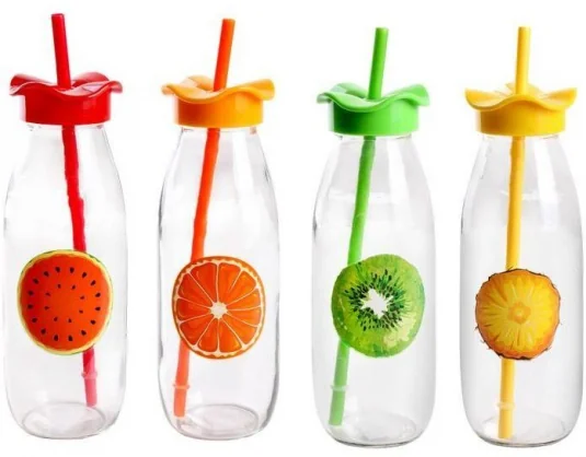 Gertuvė TORO Glass Bottle 0.5L Fruit Mix 1pcs