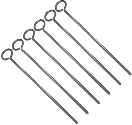 High Peak Steel Ring Head Ground Nail 6 pcs 42213