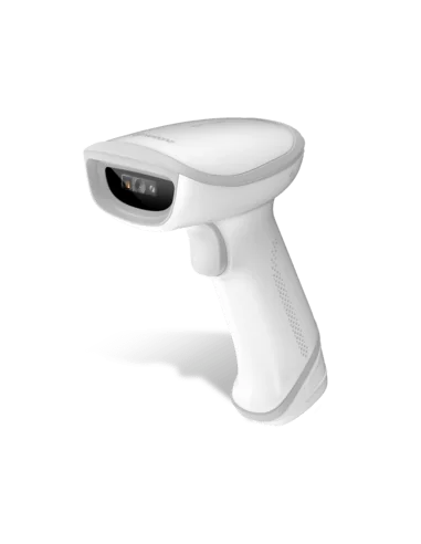 HR23 V2 Dorada A1 White 2D CMOS Handheld Reader with 2 mtr. White straight USB cable. Smart stand compatible.