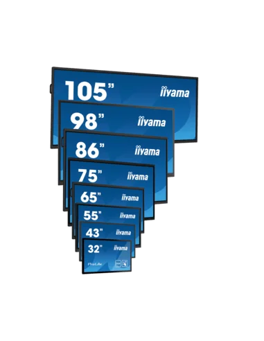iiyama ProLite TF6539AS-B1AG, 24/7, 164cm (64,6), Projected Capacitive, 4K, USB, RS232, Ethernet, Android, kit (USB)
