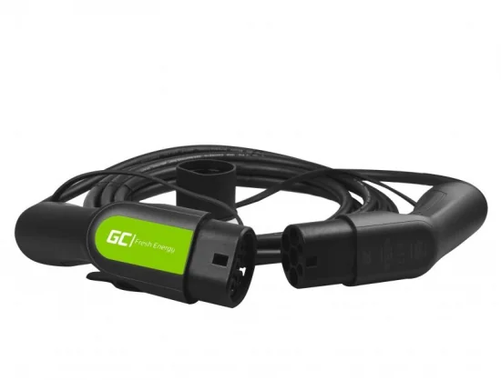 Įkroviklis Green Cell EV13 Type 2 3.6kW 5m juodas