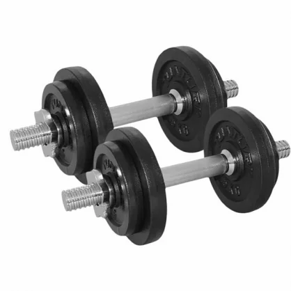 Inventorius Tunturi Dumbbellset 20kg, with 2 Bars Screw
