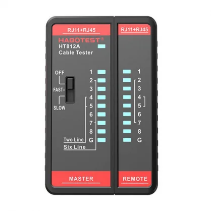 Įrankis Habotest Habotest Tester przewodów sieciowych RJ11 / RJ45 Habotest HT812A