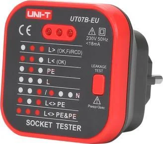 Įrankis Uni-T UT07B-EU power outlet tester