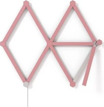 Išmanioji lempa Nanoleaf Lines 60 Degrees Skins pink LED panel covers 9pcs